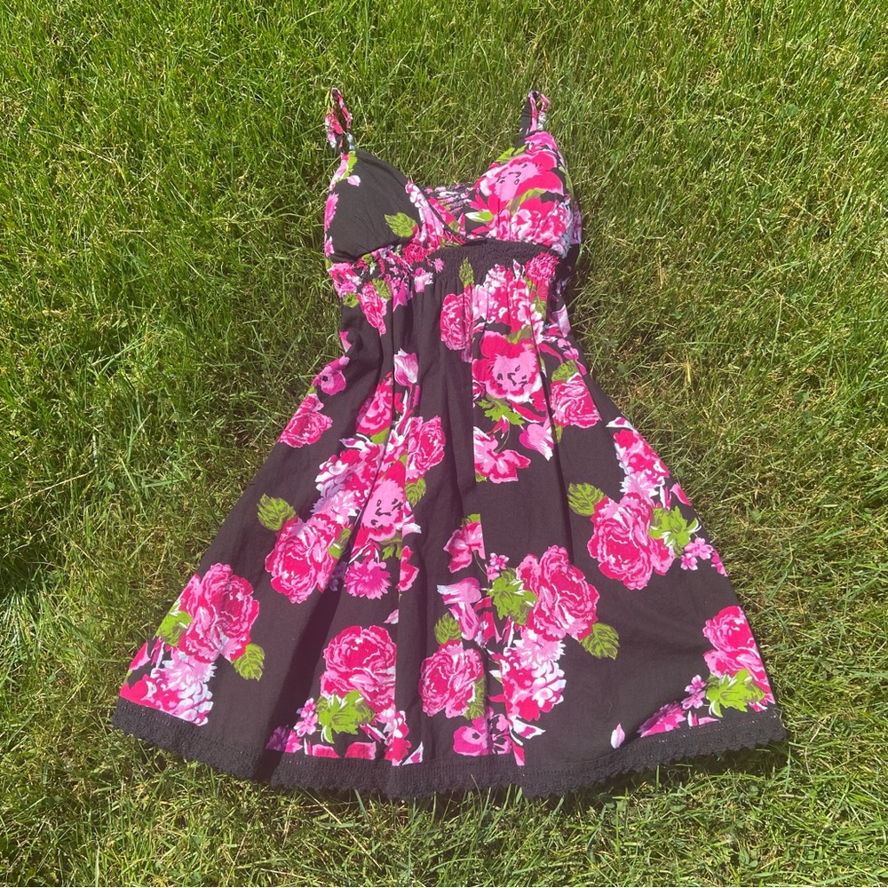 🎀Vintage Y2k Pink Floral Sundress